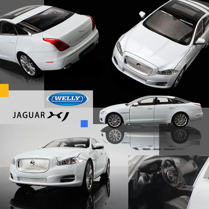 Модель автомобиля WELLY Jaguar 2010 JAGUAR XJ имитация спортивного из сплава поделки