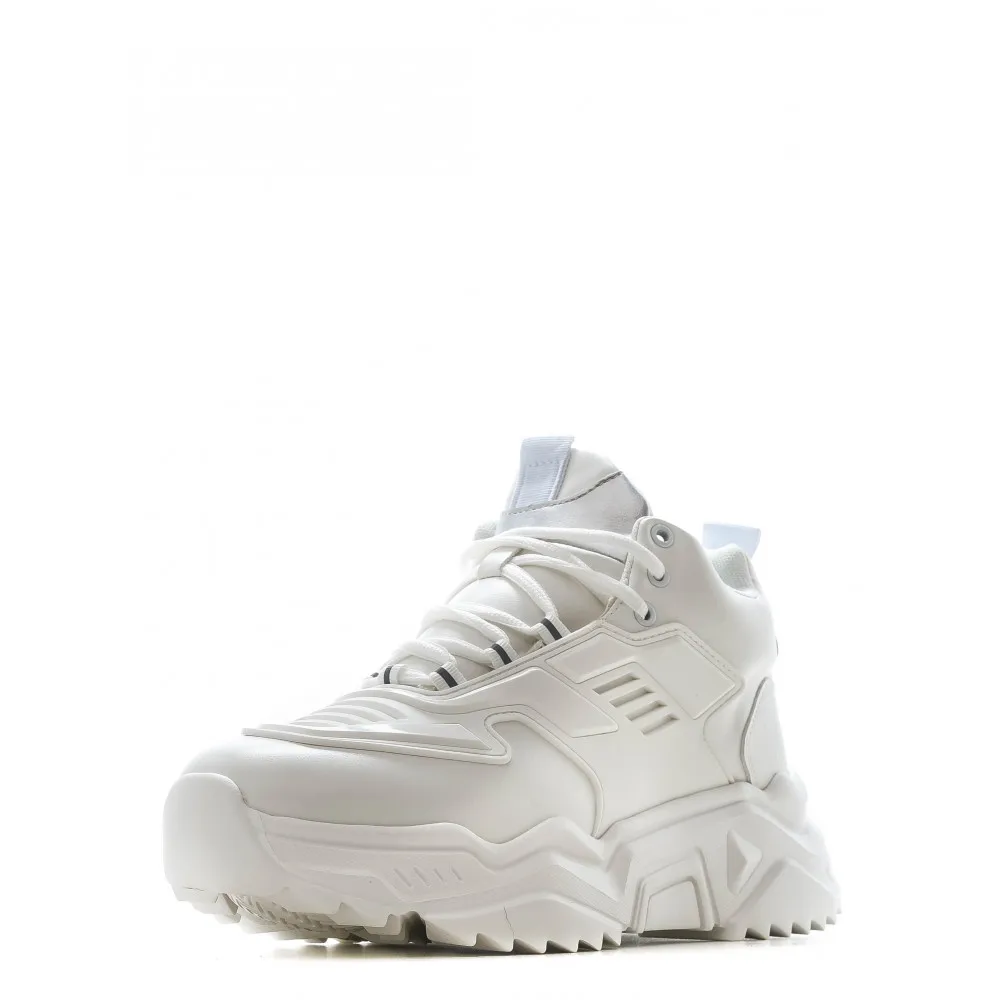 Мужская обувь PATROL ботинки осень зима искусственная кожа цвет белый подкл.-иск.мех