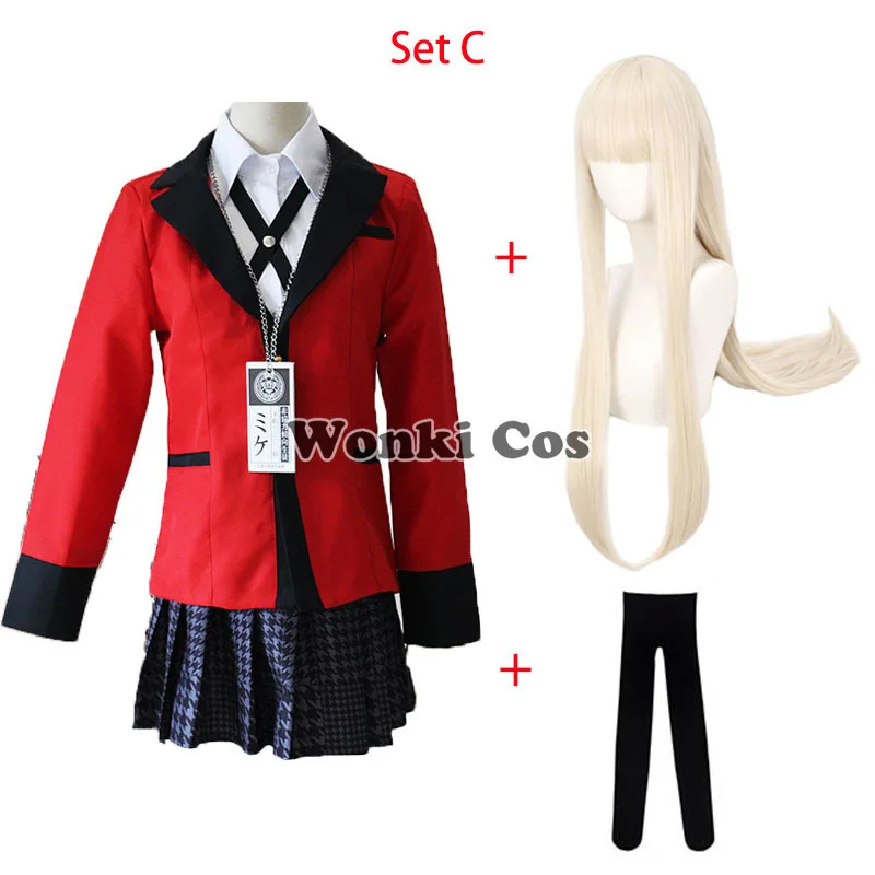 Костюм для компульсивного игрока из аниме Kakegurui косплей костюм руны йомозуки