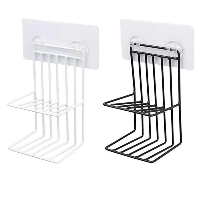 Самоклеящаяся подставка для мыла губки железный двухслойный стеллаж ванной душа