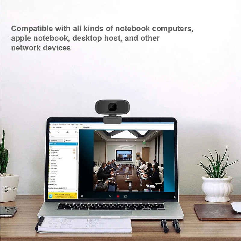 

Computer Camera, 720P High-Definition Home Webcast Live Video with USB Built-in Microphone Webcam