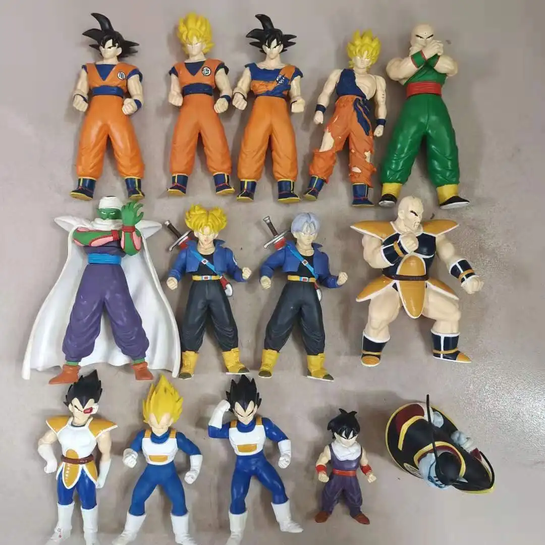 

BANDAI Dragon Ball Action Figure Out-of-print Soft Plastic Large Plastic Series Son Goku Jiren Hitto Vegetto Bulma Model Toy