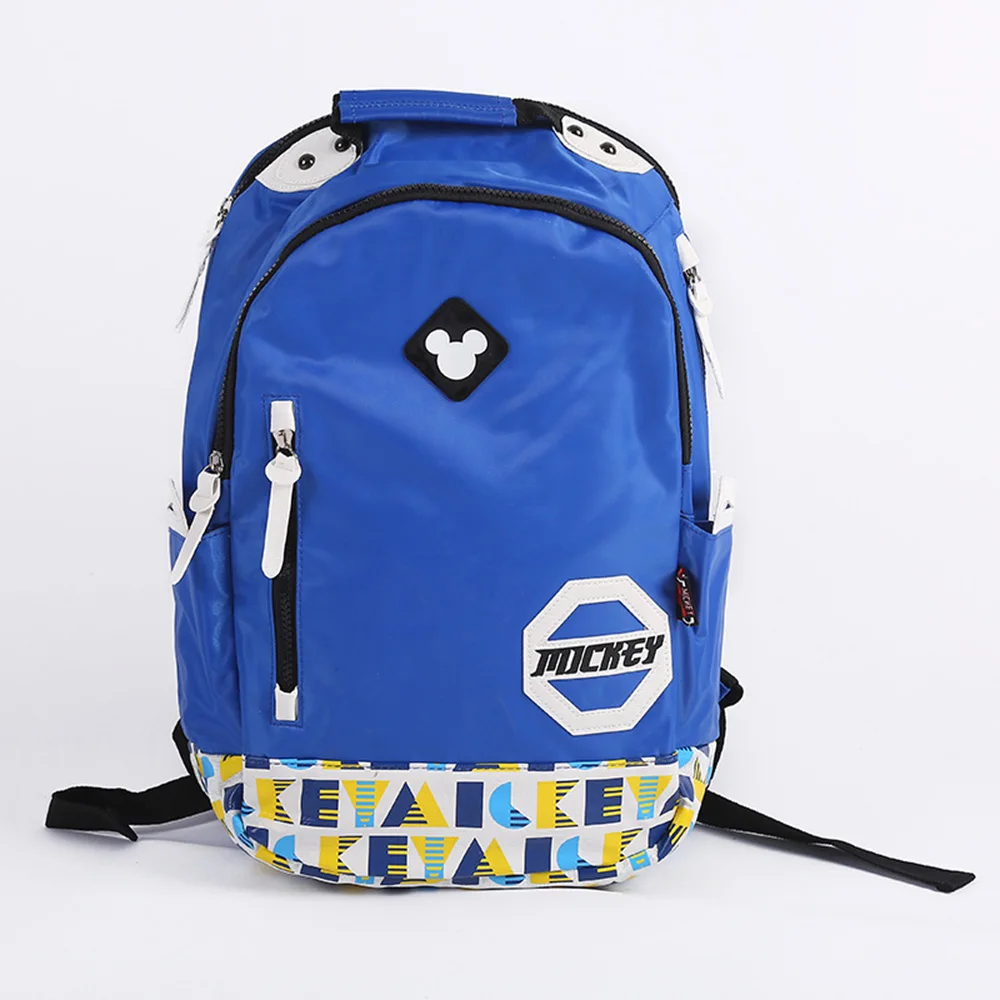 

Детские школьные ранцы Disney с Микки Маусом для мальчиков и девочек, вместительные рюкзаки для учебников, модные детские сумки