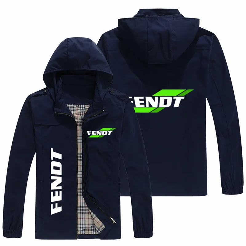 

2021 New Fashion Fendt Logo Hoodies Men's Spring Autumn Casual Sweatshirt Zipper Cardigan Jacket Coat
