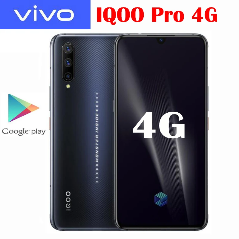 Оригинальный Официальный Новый смартфон Vivo IQOO Pro 4G Snapdragon 855Plus 6 4 дюйма Super AMOLED 44 Вт