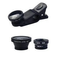new3 in1 phone lens fisheye 0 67x wide angle zoom lens fish eye10x macro lenses camera kits with clip lens on the phone
