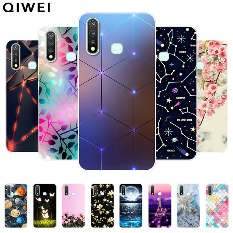 Чехол для Vivo Y19 милый мультяшный Мягкий силиконовый чехол телефона из ТПУ s Y11 2019 Y15