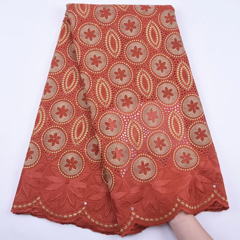 Кружевная швейцарская хлопковая французская кружевная ткань SJD с вышивкой