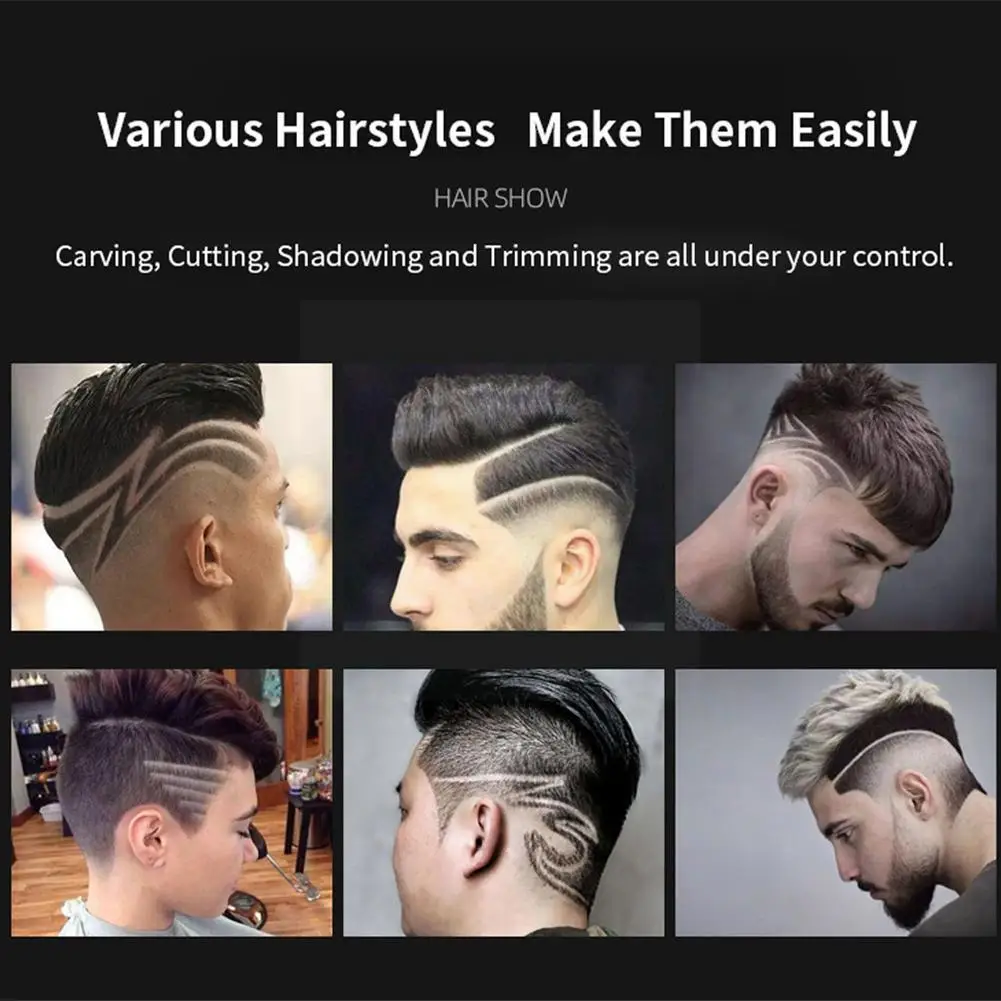 

Hair Scissor Professional Hair Cutting Machine Hair Beard Trimmer For Men Barber Shop Electric Shaver T-outliner Q5z7