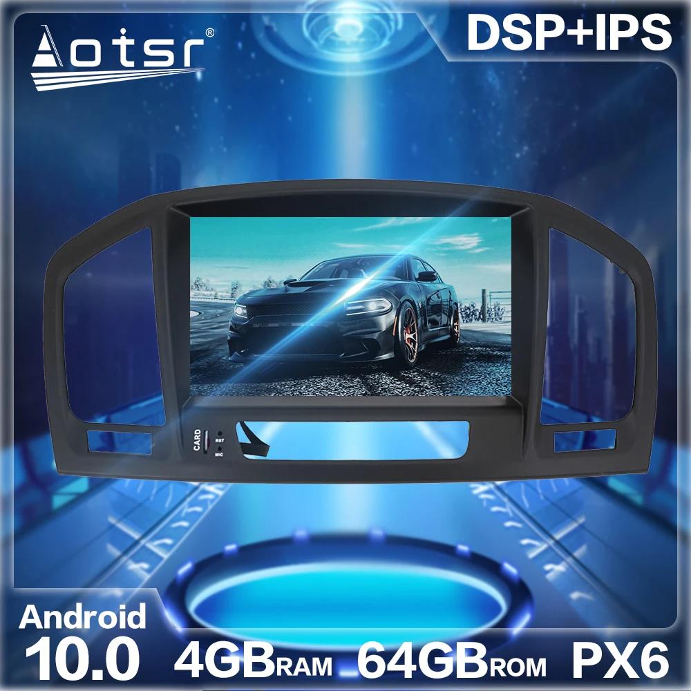 Android 10 0 4 Гб + 64 ГБ Автомобильный Радио плеер GPS навигация DSP для OPEL Insignia 2008 2013 авто