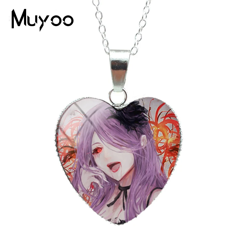 New Arrival Tokyo Ghoul Anime Heart Necklace Handmade Jewelry Gifts for Kids Cartoon Pendant HZ3 | Украшения и аксессуары