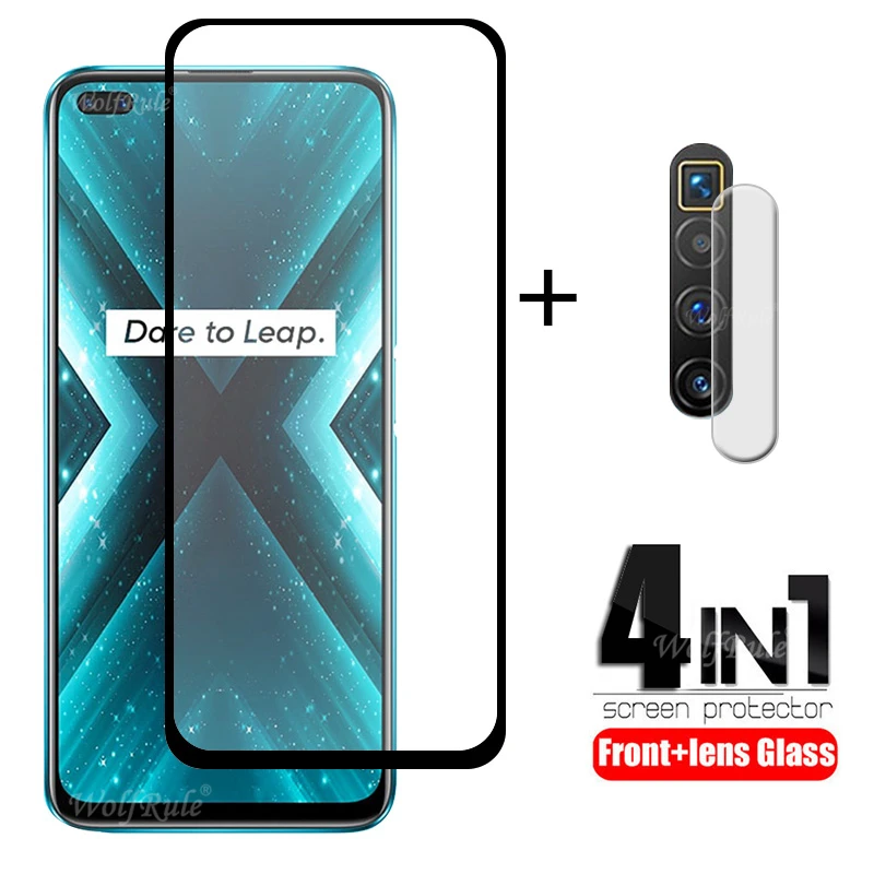 4 в 1 для OPPO Realme X3 супер зум стекло C11 C15 закаленное 6 7 8 X50 Pro объектива|Защитные