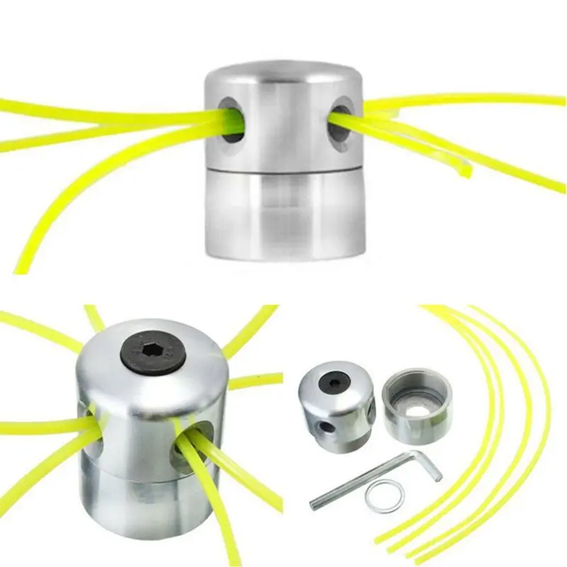 

Aluminum Grass Trimmer Head With 4 Lines Lawn Mower Accessories Cutting For Strimmer Replacement