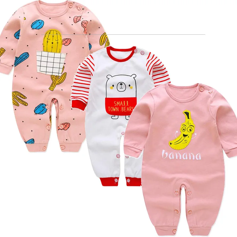 3 шт./компл. комбинезоны для новорожденных мальчиков и девочек 0-12 месяцев |