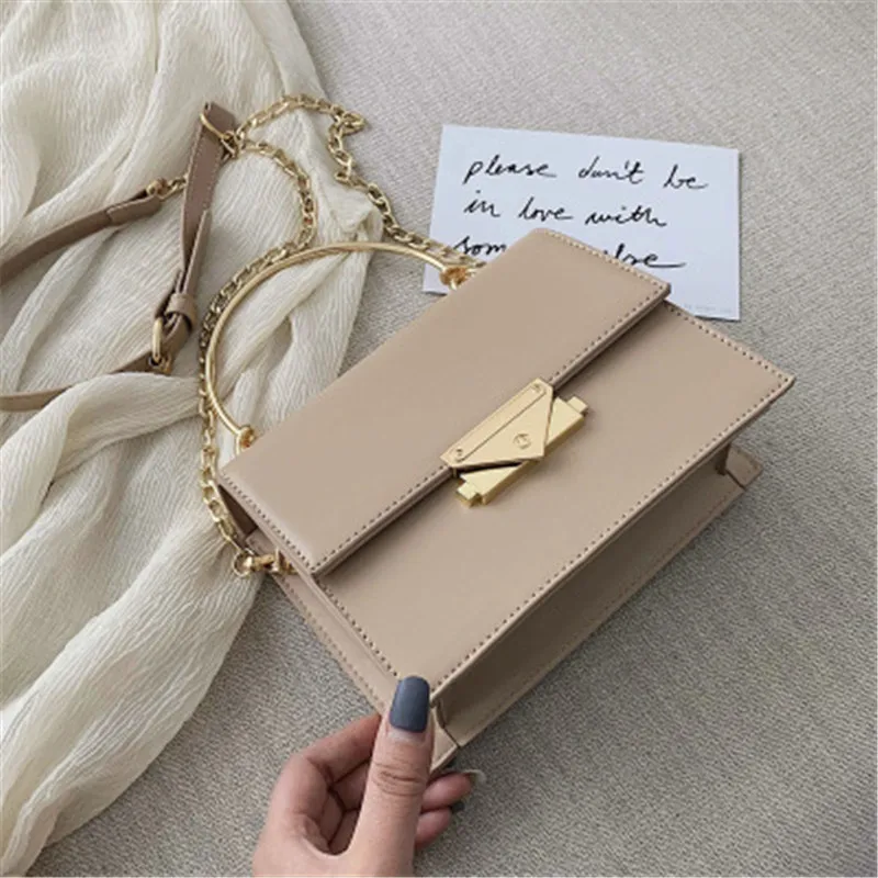 Модные одноцветные сумки через плечо для женщин 2020 Высококачественная Черная