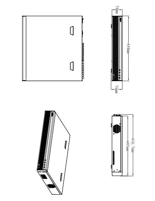 Dahua XVR XVR5408L-X 8/16 канальный пента-брид 1080P 1.5U Цифровой видеорегистратор