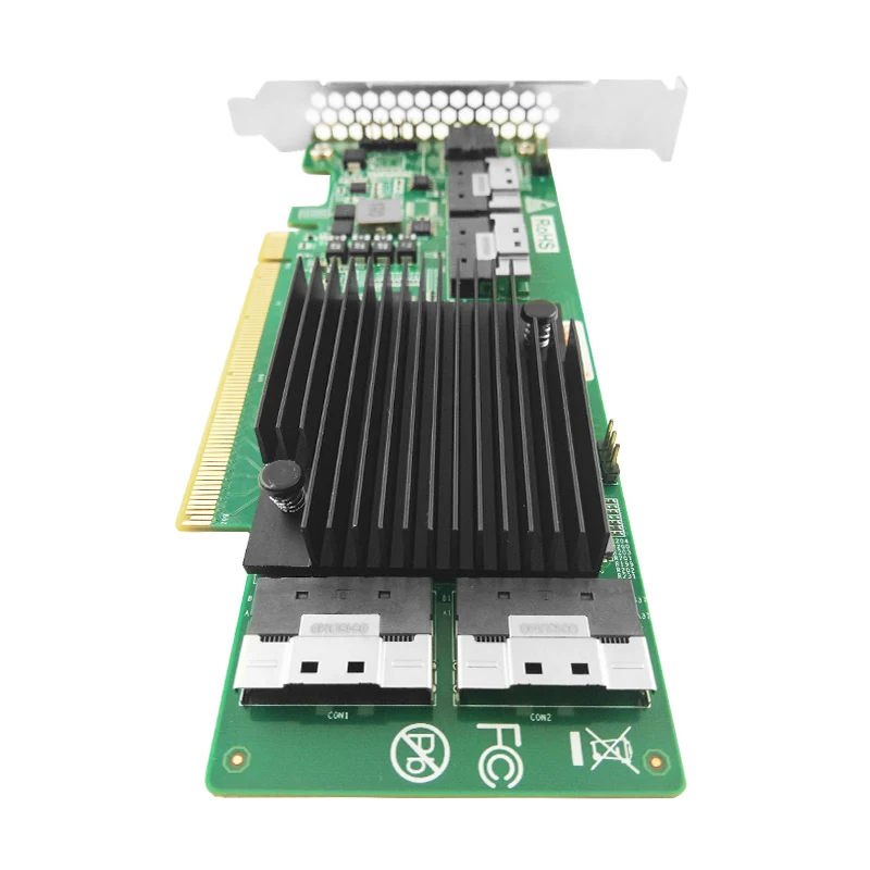 Тонкий контроллер sas sas4.0 SFF8654 NVMe ANSL4PE16 четыре порта поддержка 8 для SSD Поддержка