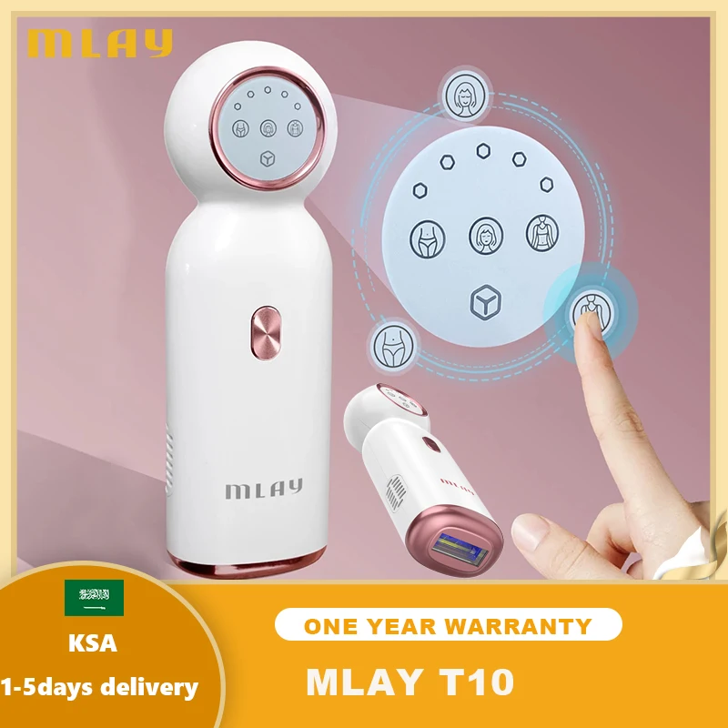 MLAY T10 Laser Hair Removal Sapphire IPL Hair Removal ICE Cold Epilator 9999999 Flashes Malay Epilator Body Depilador a laser enlarge