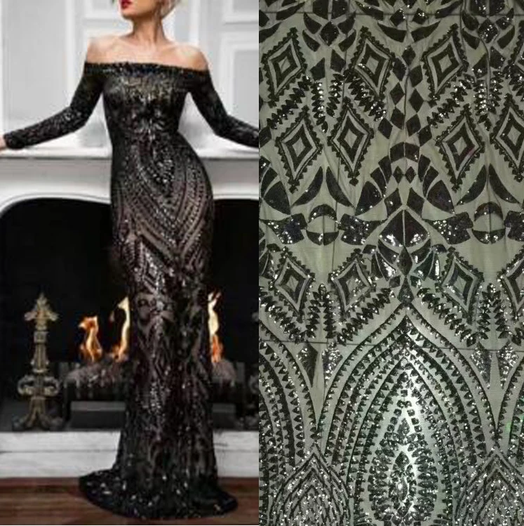 Высокое качество белый африканская кружевная ткань пайетки французский Тюль 2021