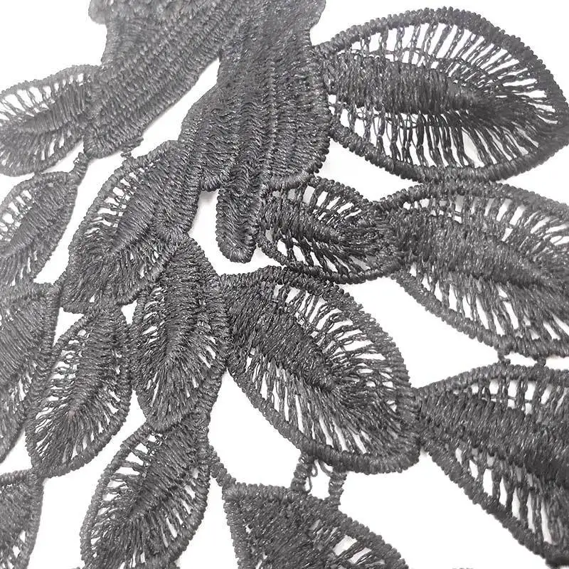 

1Pc Sewing Blue Embroidered Fabric Sequins Lace Neckline Collar Applique Applications for Clothes DIY Accessories