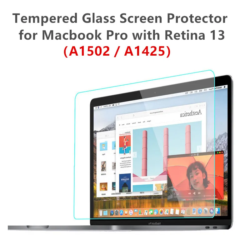 Высокопрозрачная защитная пленка из закаленного стекла для Macbook Pro Retina 13 3 дюйма