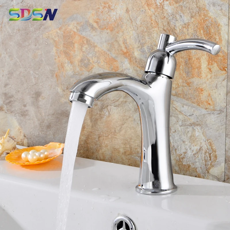 

Single Cold Basin Faucet Quality Zinc Alloy Cold Bathroom Basin Mixer Faucets Polished Chrome Bathroom Tap Cold Basin Faucet