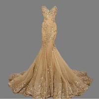 robe de soiree sweetheart gold sequins mermaid evening dresses luxury womens pageant dress formal party dress vestido de festa