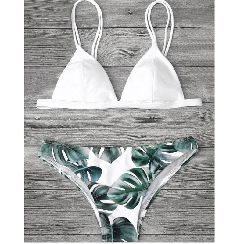 

Summer Beachwear Sexy Bikinis 2021 Woman Fashion Floral Print Micro Bikini 2 Piece Bikini Set Women's Swimsuit Mujer Swimwear