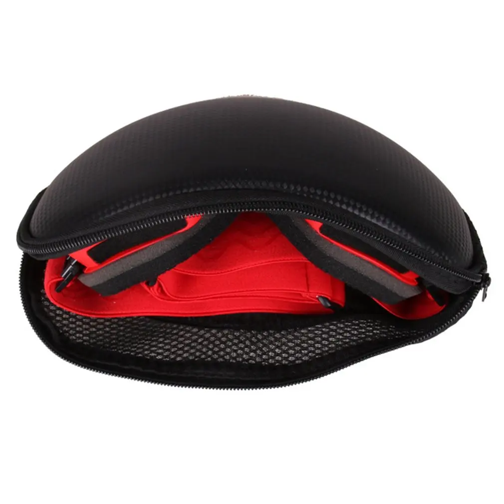

Skiing Snowboard Glasses Eyewear Box Zipper Hard Case Bag Portable Ski Snow Goggle Protector Case (Without Goggles)