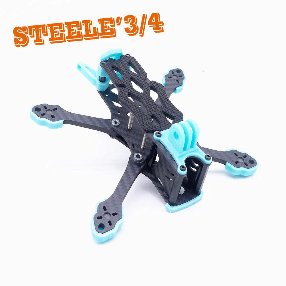RC STEELE 3 inch 4 Cross machine frame Huafei Mustache ImpulseRC APEX for Fpv Quadcopter Racing Drone | Игрушки и хобби