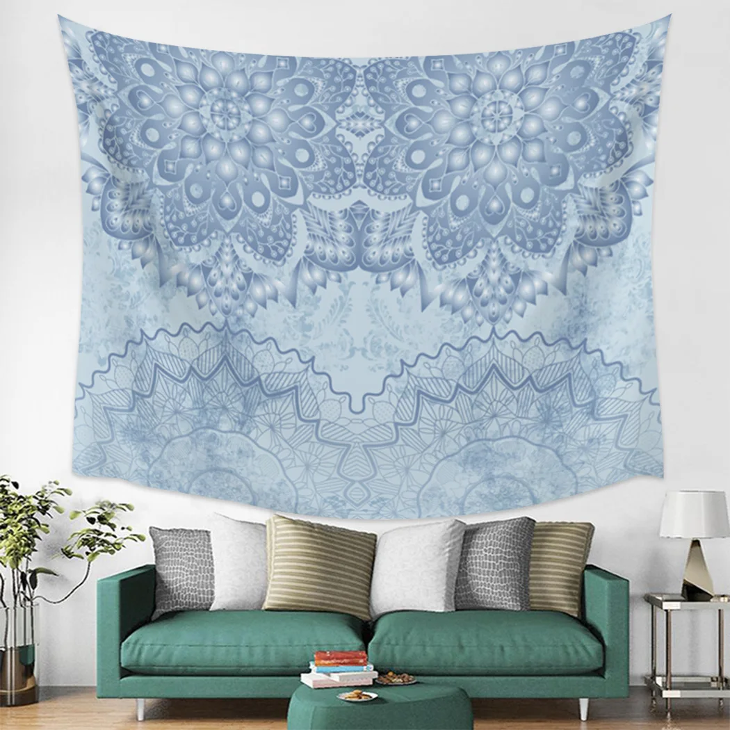 

Mandala Blue Wall Tapestry Home Decoration Wall Hanging for Bedroom Living Room