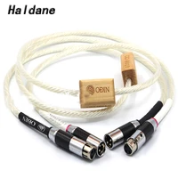 haldane hifi odin interconnects copper rhodium carbon fiber xlr balanced female to male cable hi end audio audiophile cables