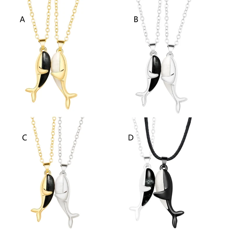 

2 шт./компл., длинная цепочка с подвеской-Китом