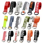 Ремень холщовый в стиле панк для мужчин и женщин, 65 видов, с надписью, с пряжкой из двух D-колец в стиле Харадзюку, белый студенческий пояс для штанов и подростков