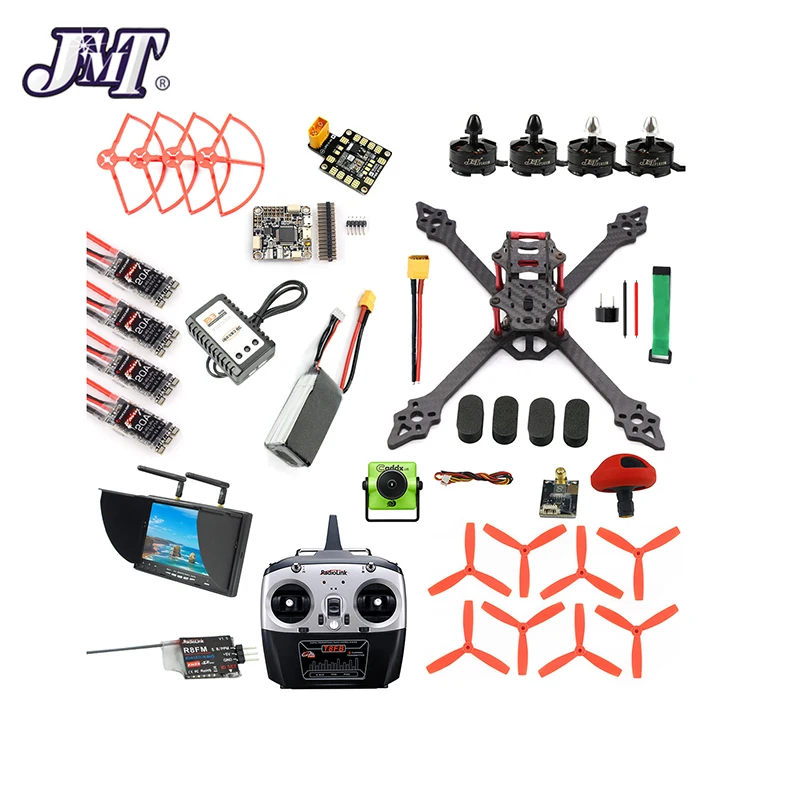 DIY RC Racer Drone XSR220 220 мм рама 2,4G 8CH Квадрокоптер Betaflight F4 Pro V2 V3 Turbo S1 камера 5,8G VTX FPV монитор дисплей