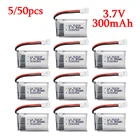 550 шт., литий-полимерные аккумуляторы 3,7 в 300 мАч для Udi U816 U830 F180 E55 FQ777 FQ17W Hubsan H107 Syma X11C FY530