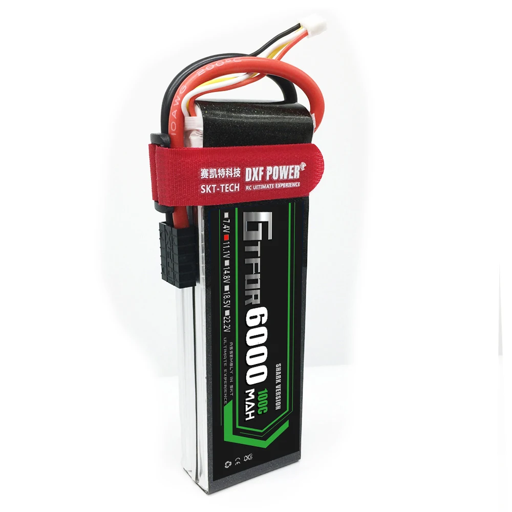 GTFDR 11 1 V 3S 6000mAh 100C 200C RC LiPo батарея для радиоуправляемый самолет Квадрокоптер