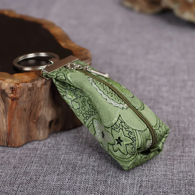 Vintage Keychain Coin Purse Key Case Handicraft Tourism Souvenir Gift China Wind Silk Brocade | Багаж и сумки