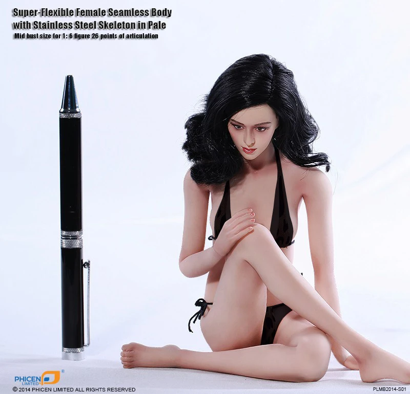 TBLeague PHICEN S01/PLLB2014 S01 1/6 супер гибкая Женская бесшовная фигурка бледного среднего