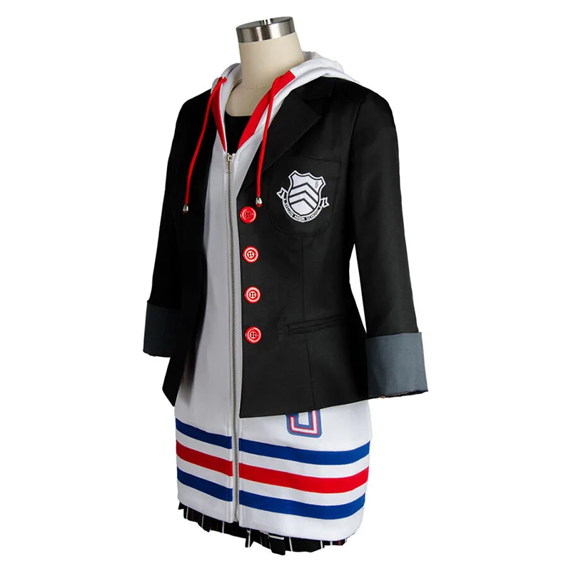 

Ann Takamaki Cosplay Persona 5 Cosplay Anne Costume Full Set Uniform Jacket Shirt Skirt Stockings Vest party Halloween Carnival