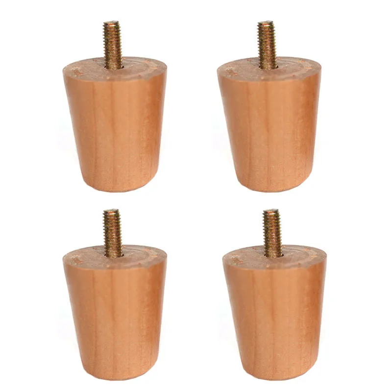 

4/8PCS Solid Wood Furniture Foot Sofa Foot TV Cabinet Tea Table Wooden Foot Furniture Support Foot Furniture Accessories