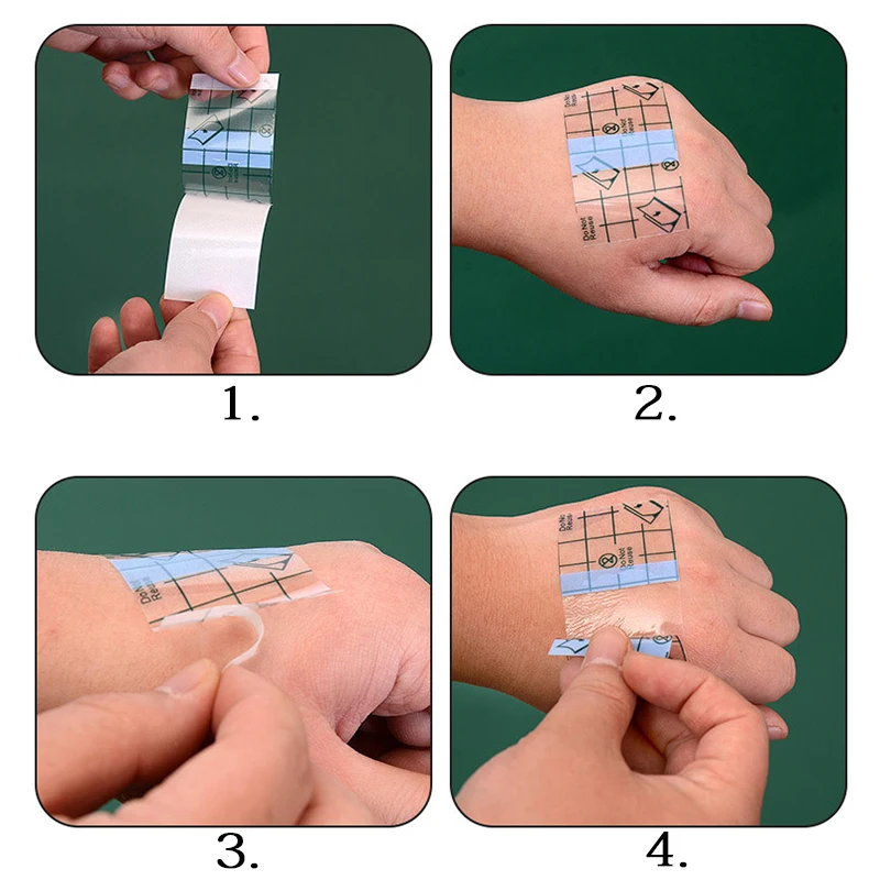 10 м рулон тату-пленки послеуход водостойкие бинты лист клейкая обертка против