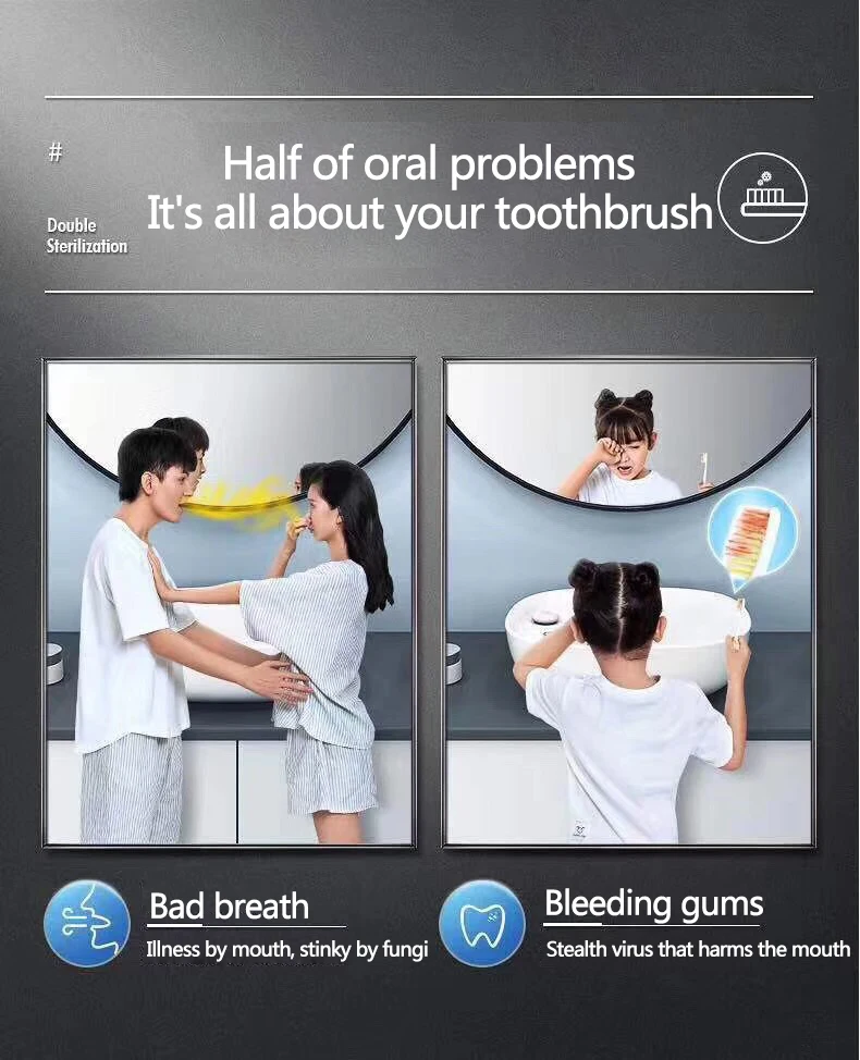 

New Toothpaste Holders Smart UV Toothbrush Sterilizer With Squeeze Disinfection Solid White 2020