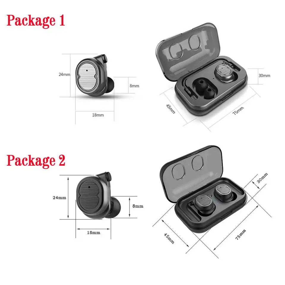 

Tws True Wireless Earbuds Touch Control Headset Auriculares Bluetooth 5.0 Earbud With Earphone Case Touch Control Earphones