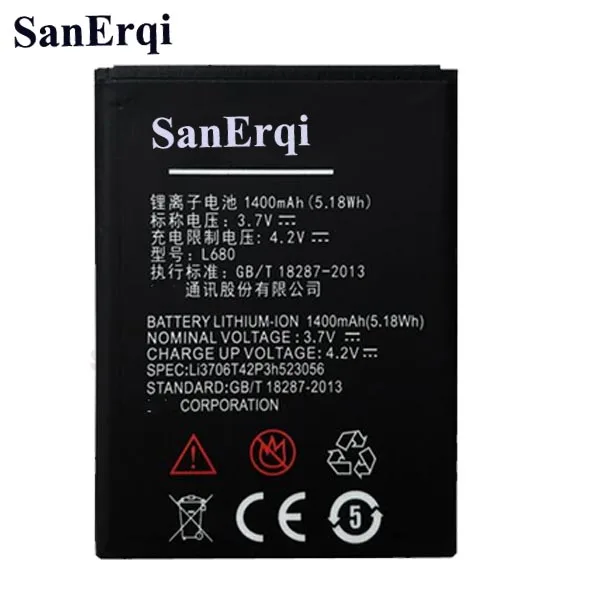 1400mAh LI3706T42P3H523056 Новый Сменный аккумулятор для ZTE L610 L680 аккумулятор|Аккумуляторы