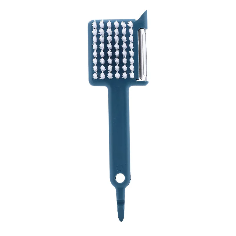 

5 In1 Plastic Vegetables Peeler with Cleaning Brush Grind garlic Garlic Peeler Tools Bottle Openers Kitchen Gadgets Accessories