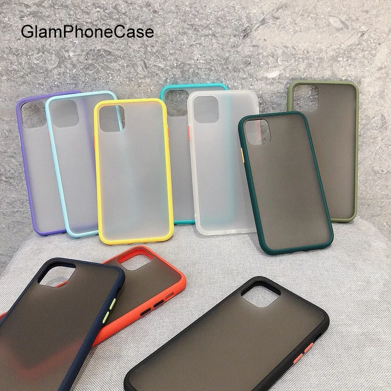 Чехол GlamPhone с цветной рамкой задний для iPhone11Pro/Max X XS Max XR Жесткий iPhone11 7 8 6 6s Plus