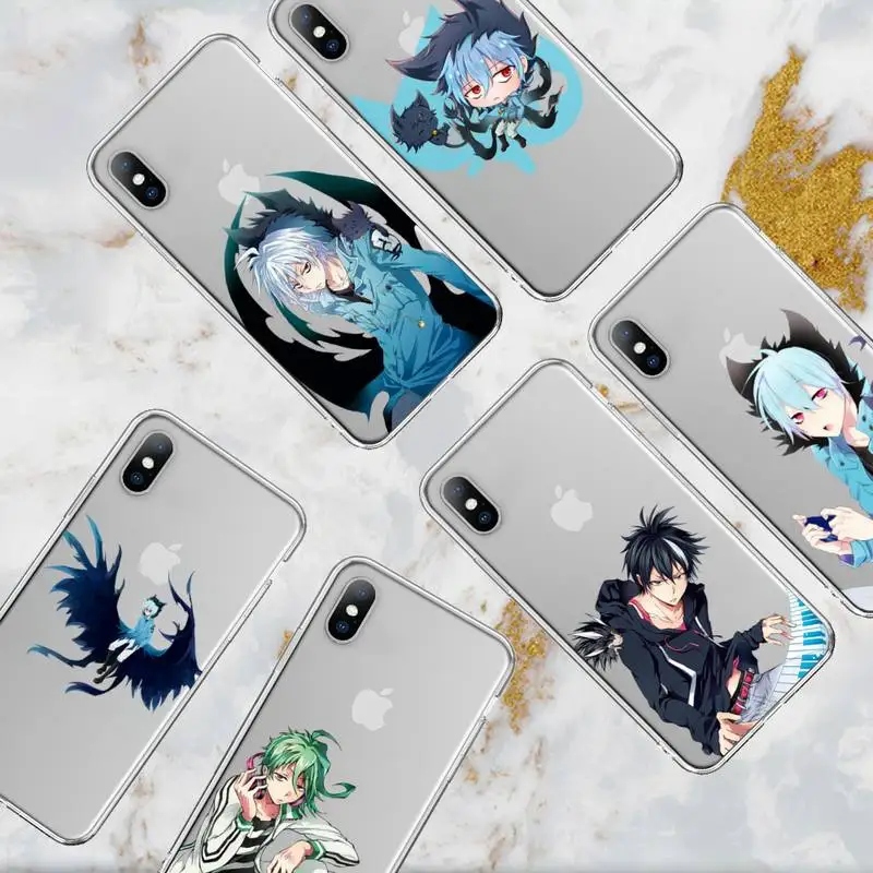 Чехол для телефона с японским аниме Servamp iPhone 11 12 Mini 13 Pro XS Max X 8 7 6s Plus 5 SE XR прозрачный