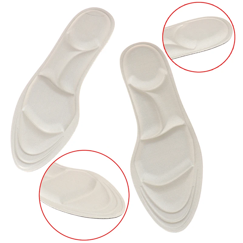 1 пара 4D губка мягкая стелька спортивная обувь на высоком каблуке рельефная