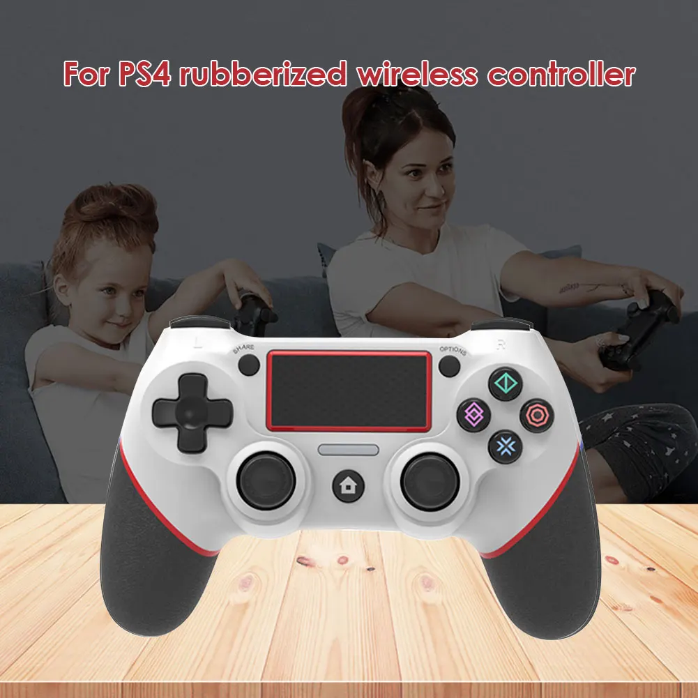 

PS4 wireless Video Game gamepad with dual motors Private mold-covered with vibration 6-axis PS4 Feature Console